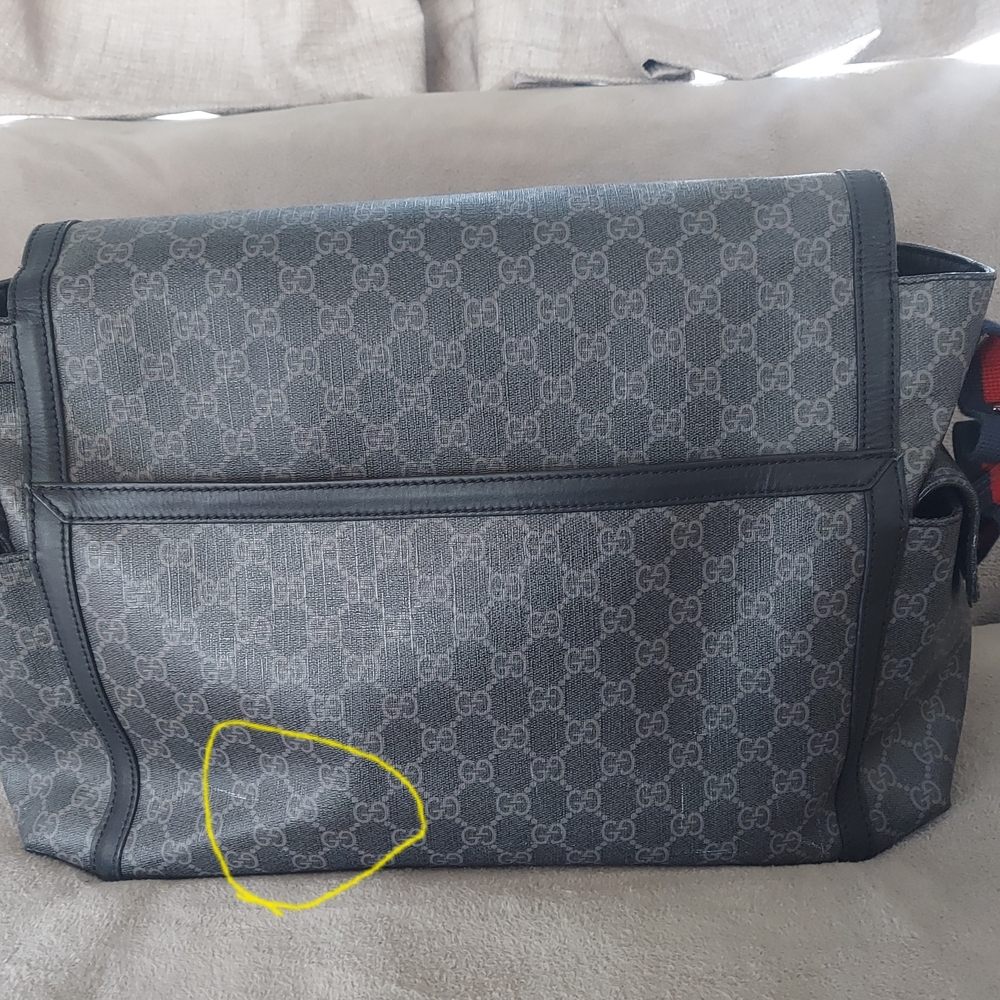 Gucci Black and Gray Men's Diaper Bag - Picture 6 of 6